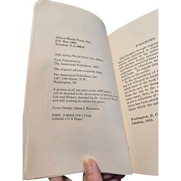 The mis-education of the negro by Carter G. Woodson 0865431701 African world - Picture 6 of 7